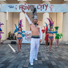 Street performers at Brighton Fringe.
