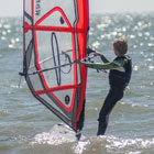 Boy on windsurf.