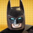 Close up of Lego Batman's face